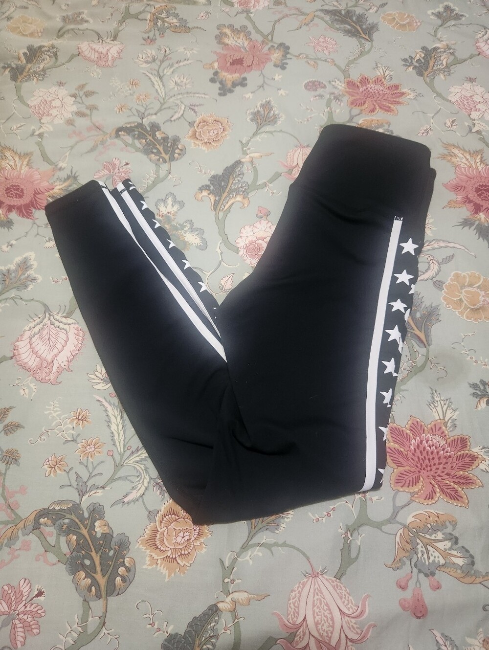 Mono B Star Leggings Black/White Size Small